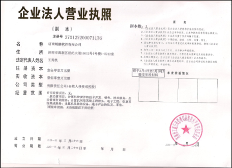 鲲鹏软件营业执照